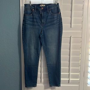 Madewell curvy high-rise skinny crop jeans